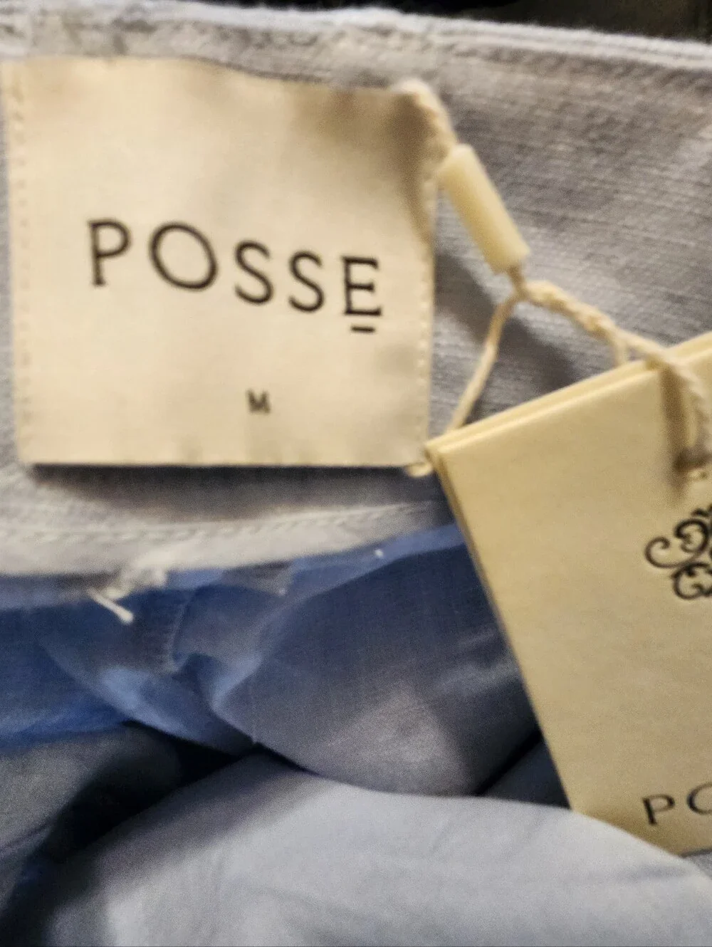 Posse Parker Light Blue Linen Pant And Vest Set